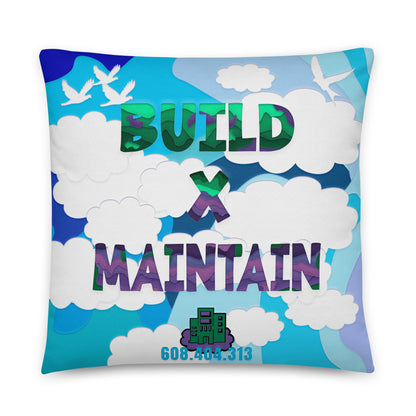 Build X Maintain Pillow