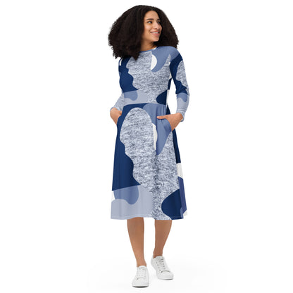 We All We Got long sleeve midi dress