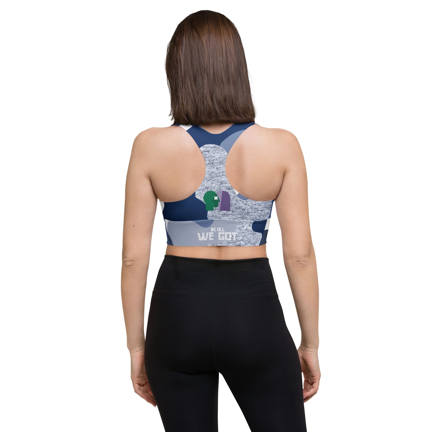 We All We Got Longline sports bra