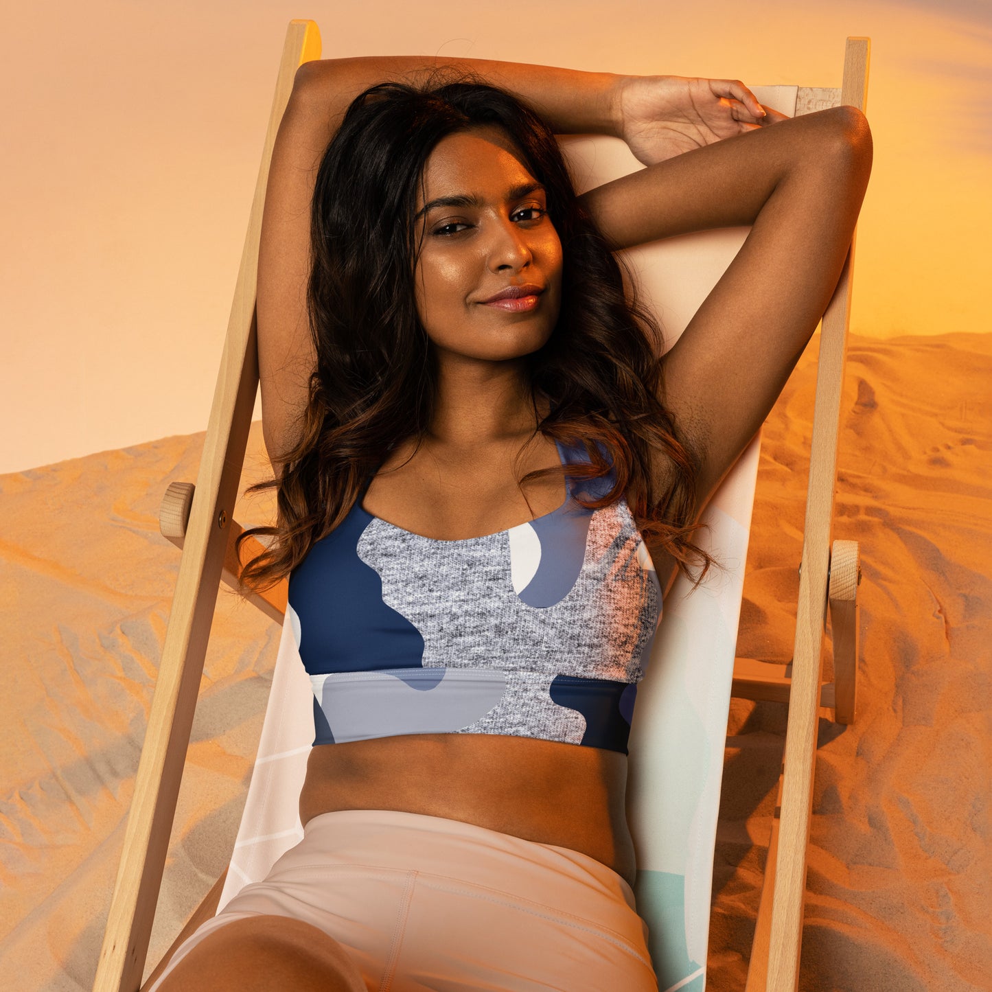 We All We Got Longline sports bra