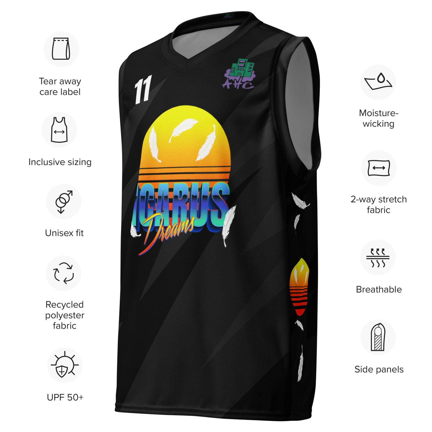 Icarus Dreams basketball jersey