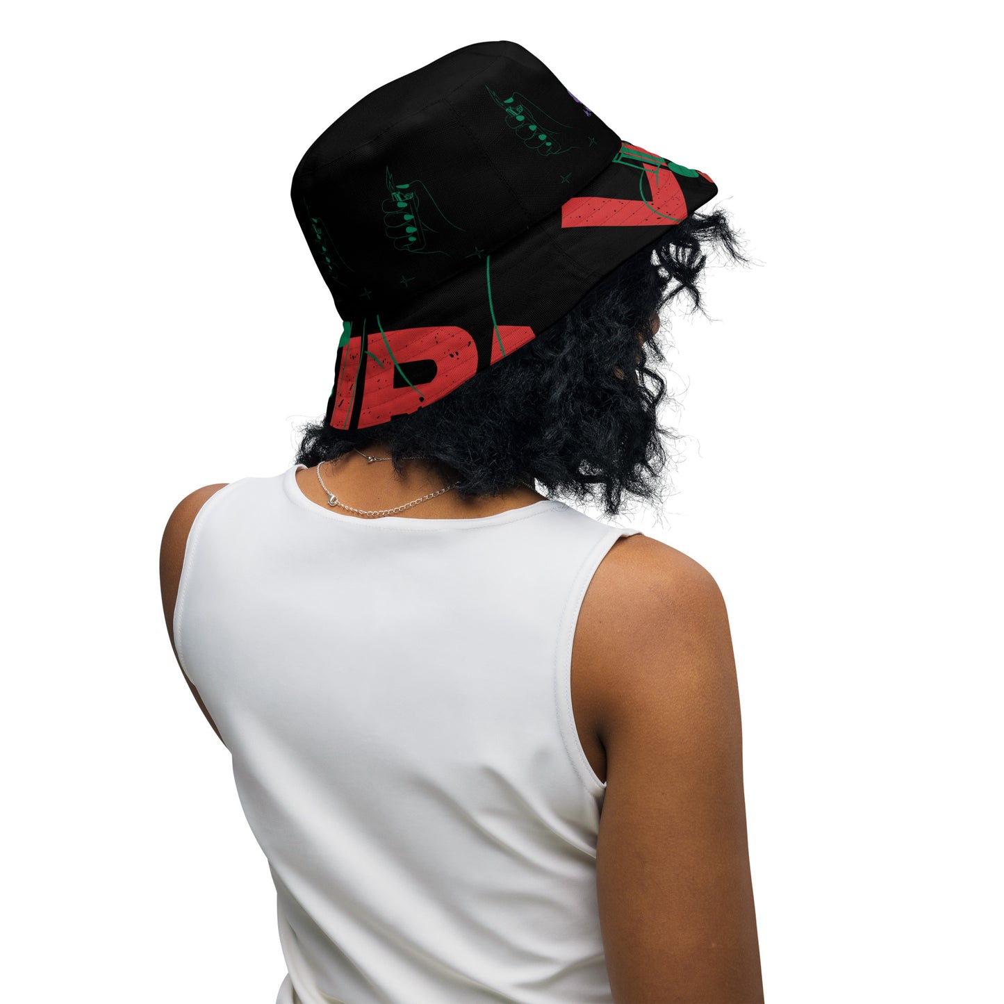 Let It Burn Reversible bucket hat