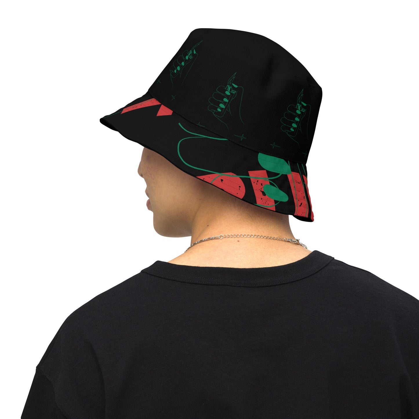 Let It Burn Reversible bucket hat