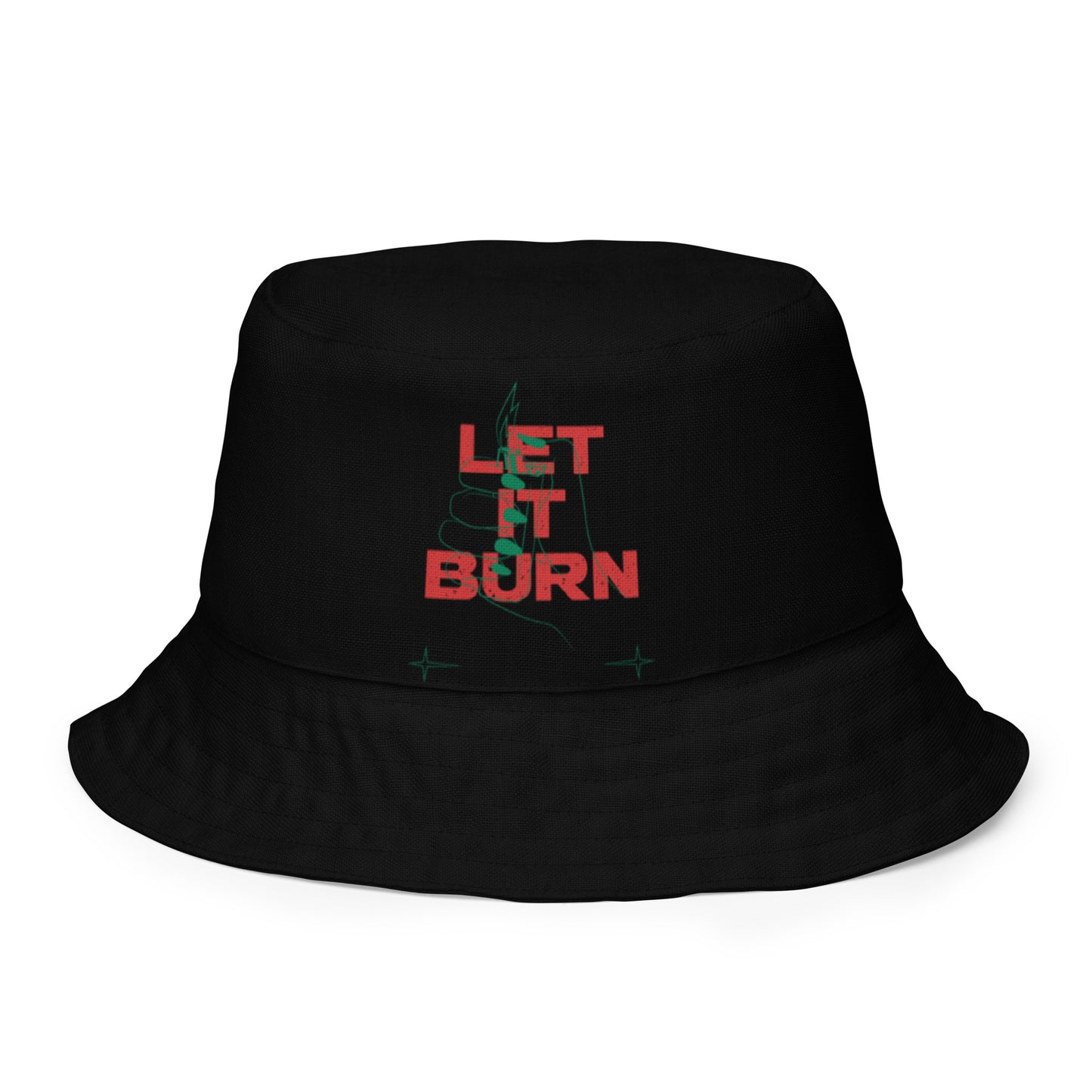 Let It Burn Reversible bucket hat