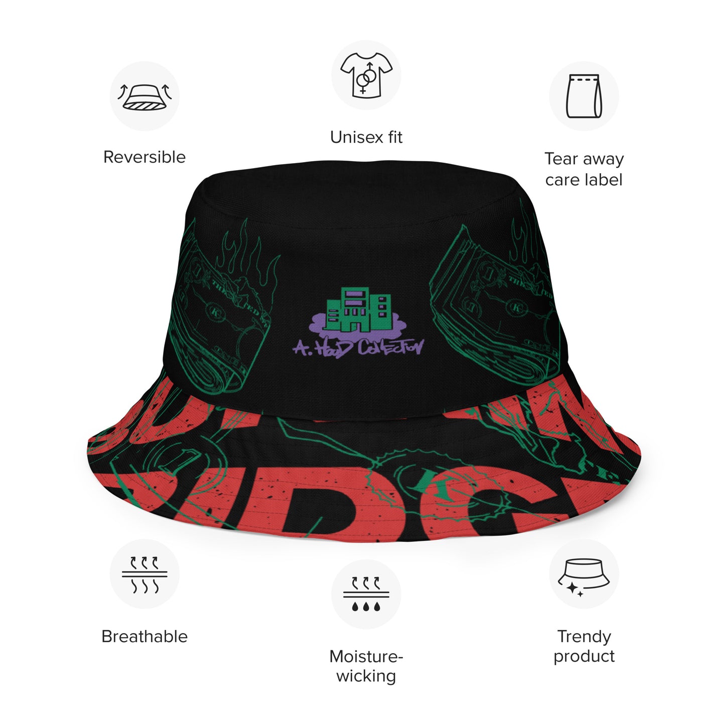 Buning Bridges Reversible bucket hat