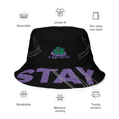 Stay Sharp Reversible bucket hat