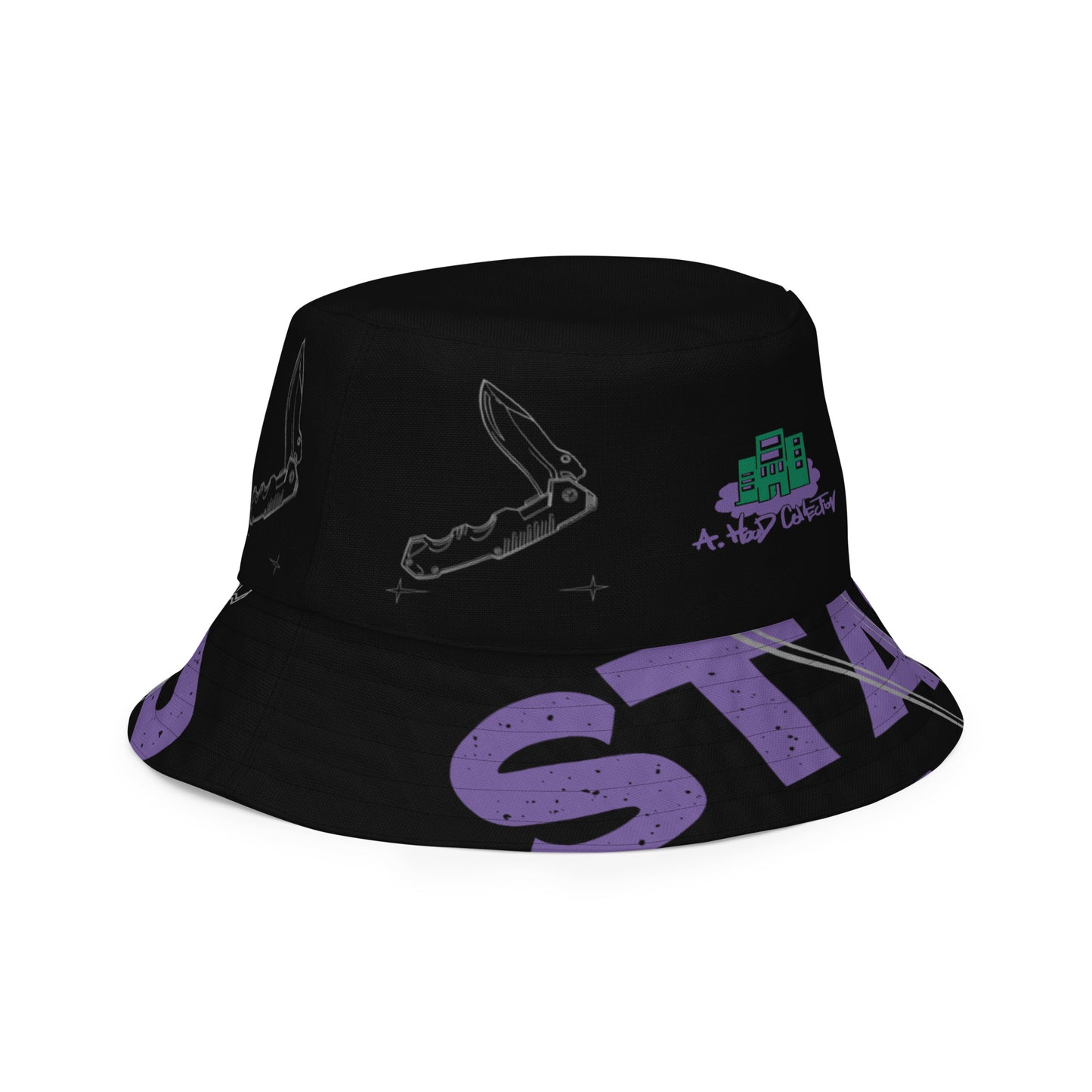 Stay Sharp Reversible bucket hat