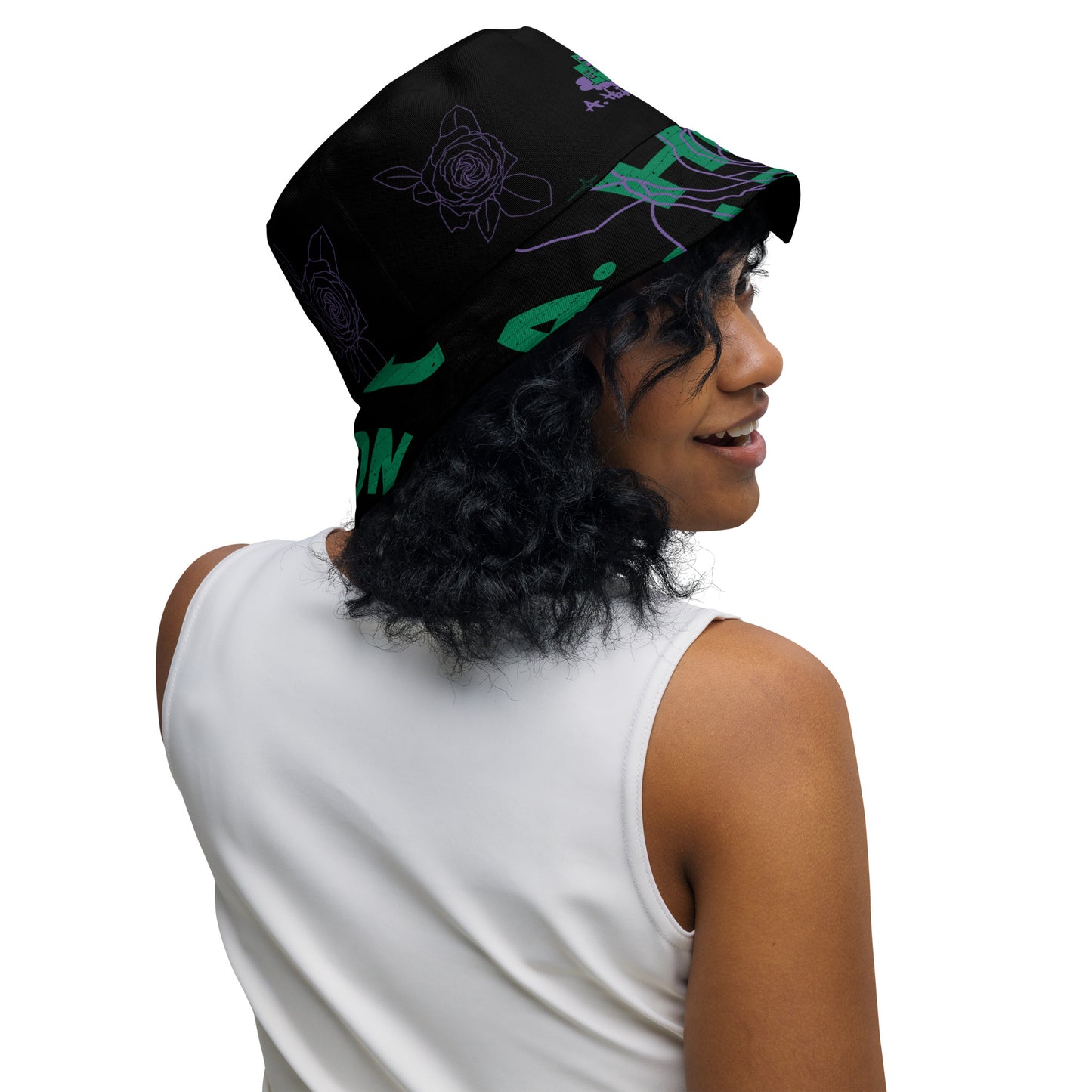 Linear Thoughts Reversible bucket hat