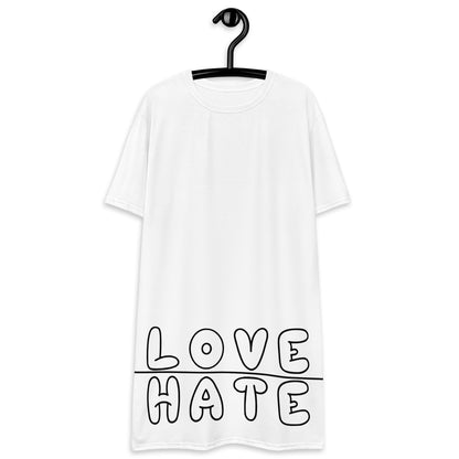 Thin Line White T-shirt dress