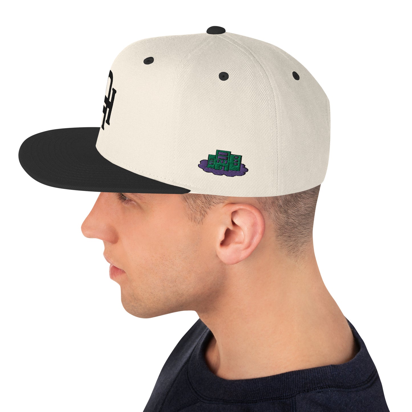 Initial snapback cap