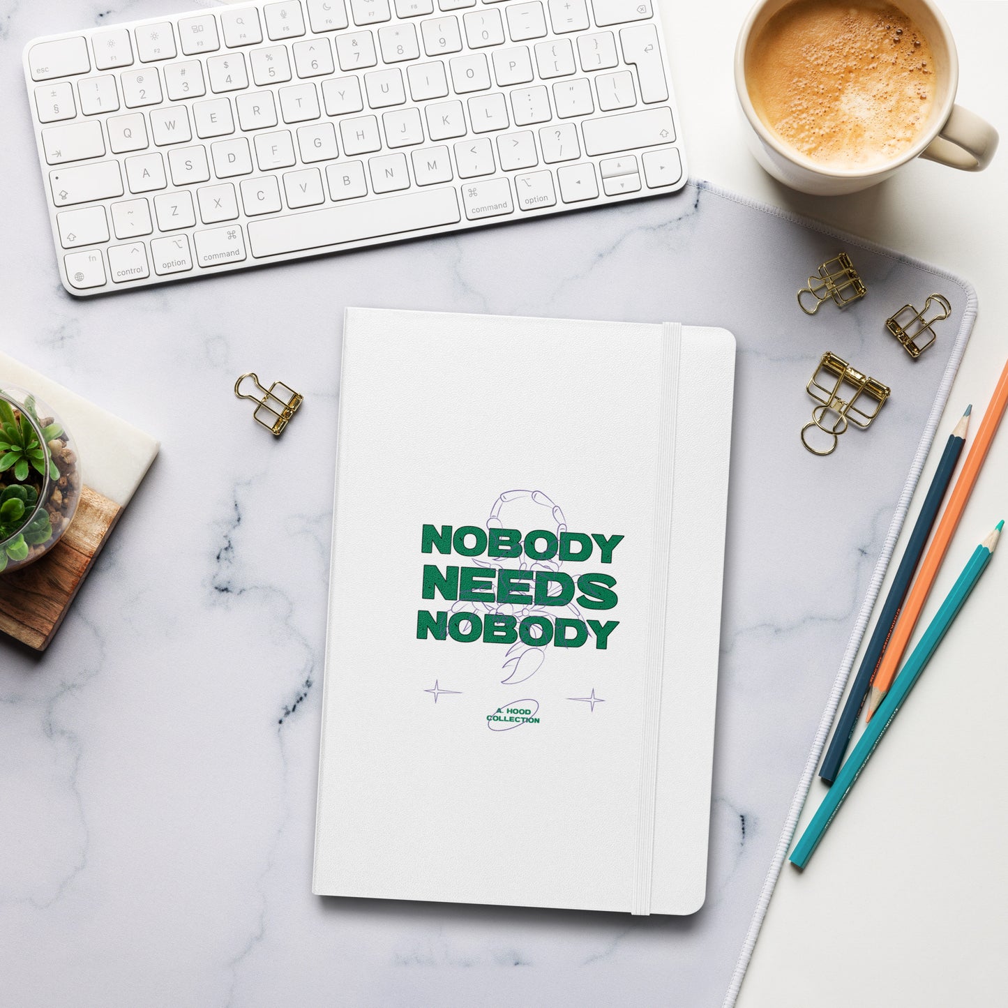 Nobody Needs Nobody Hardcover notebook