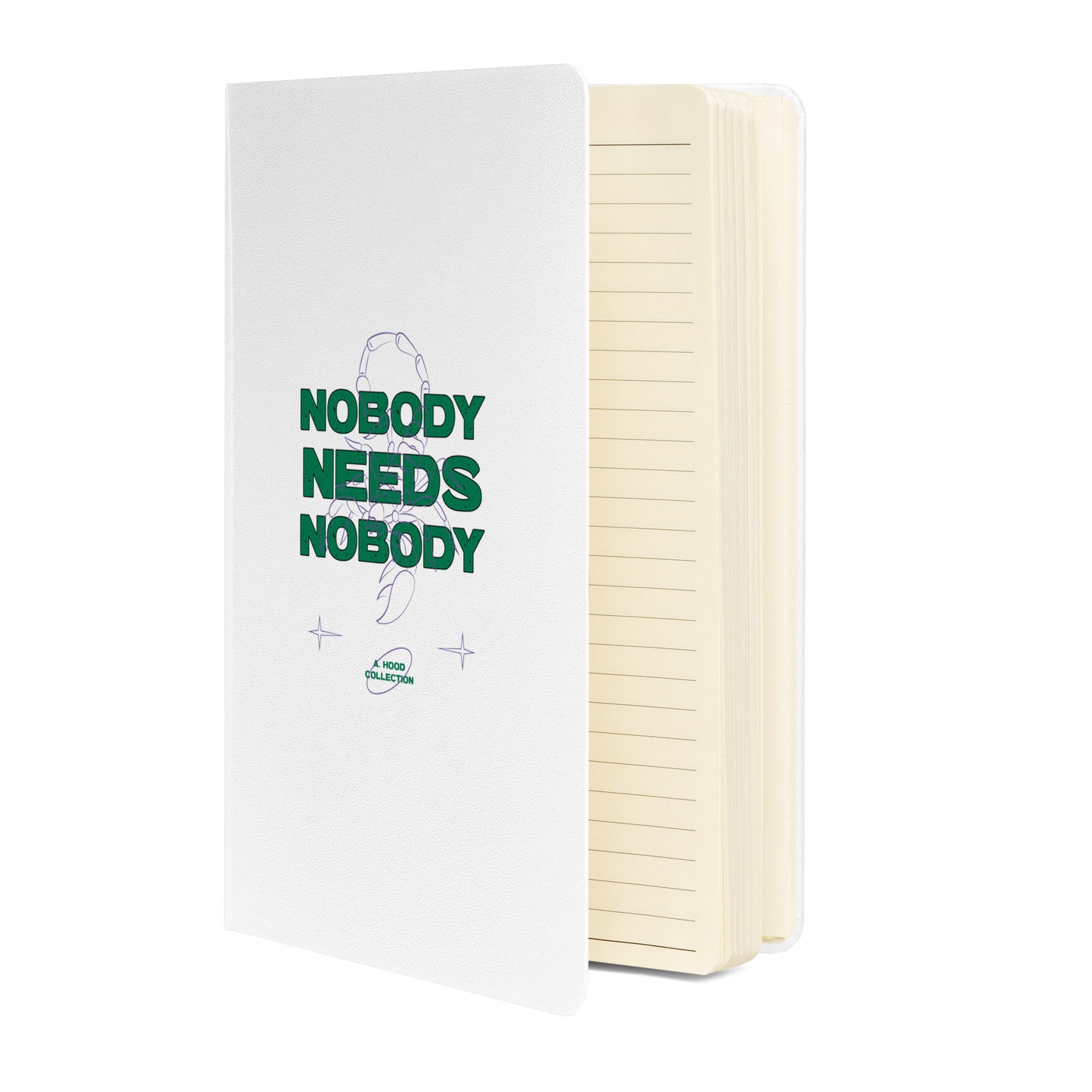 Nobody Needs Nobody Hardcover notebook