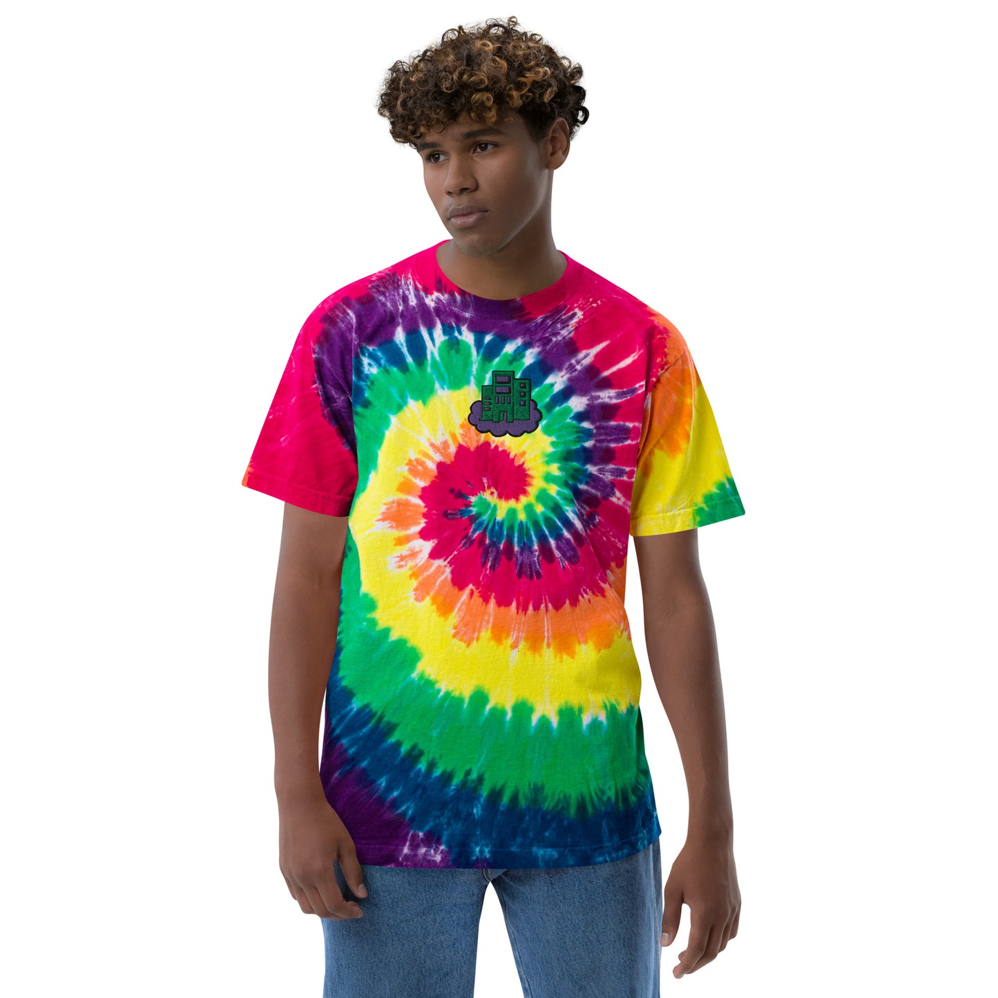 Building Dreams Oversized tie-dye t-shirt