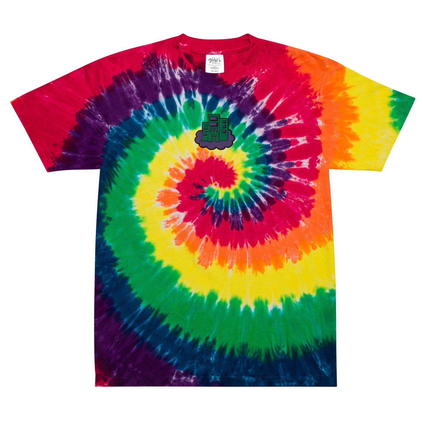 Building Dreams Oversized tie-dye t-shirt