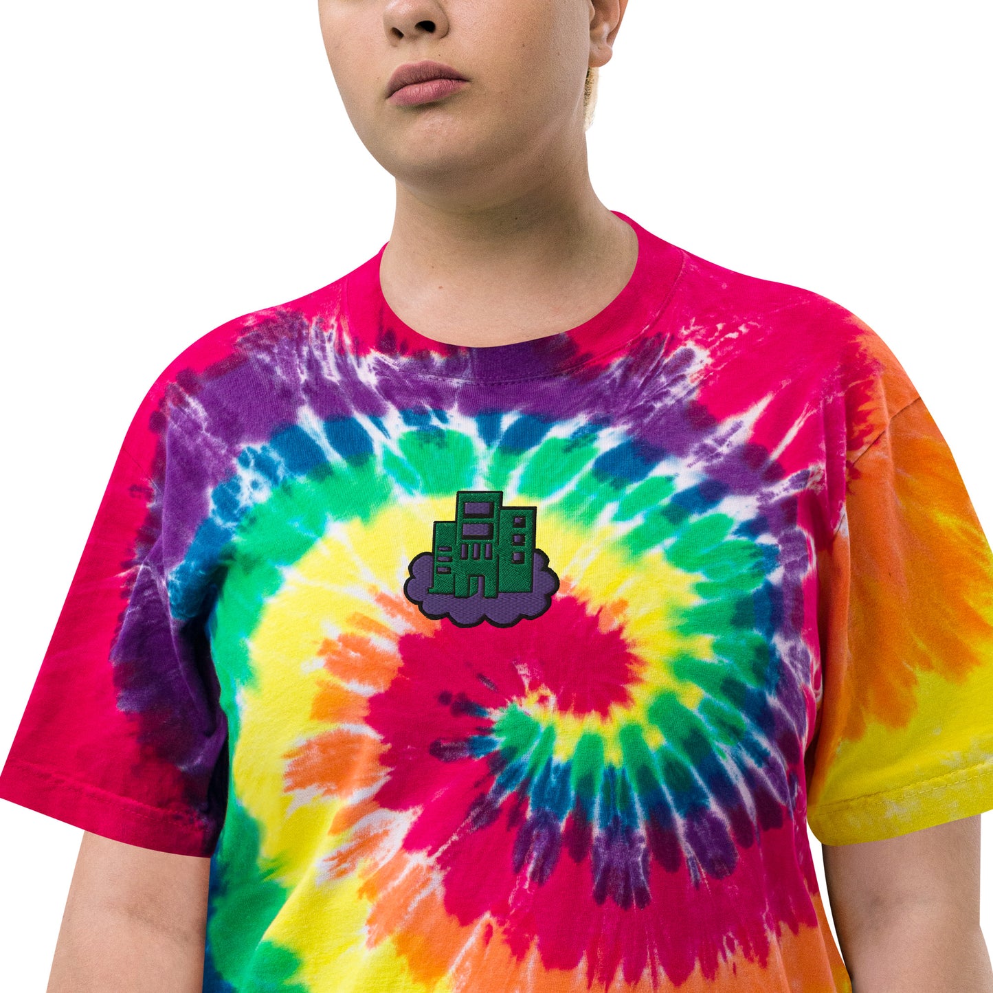 Building Dreams Oversized tie-dye t-shirt