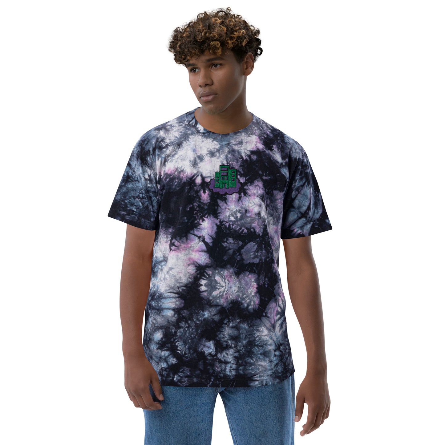 Building Dreams Oversized tie-dye t-shirt