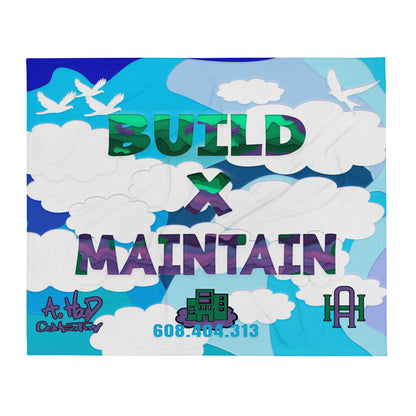 BUILD X MAINTAIN Throw Blanket