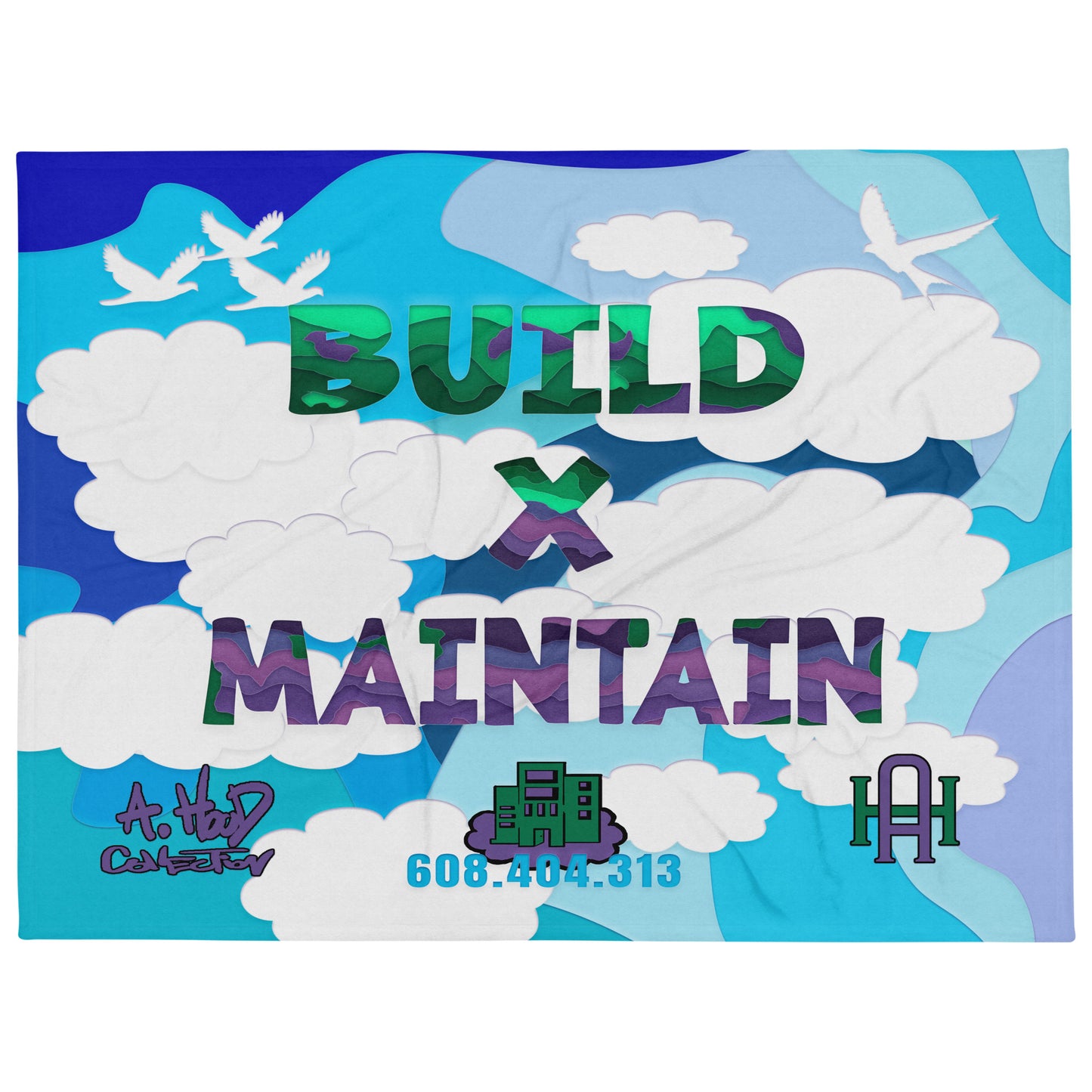 BUILD X MAINTAIN Throw Blanket