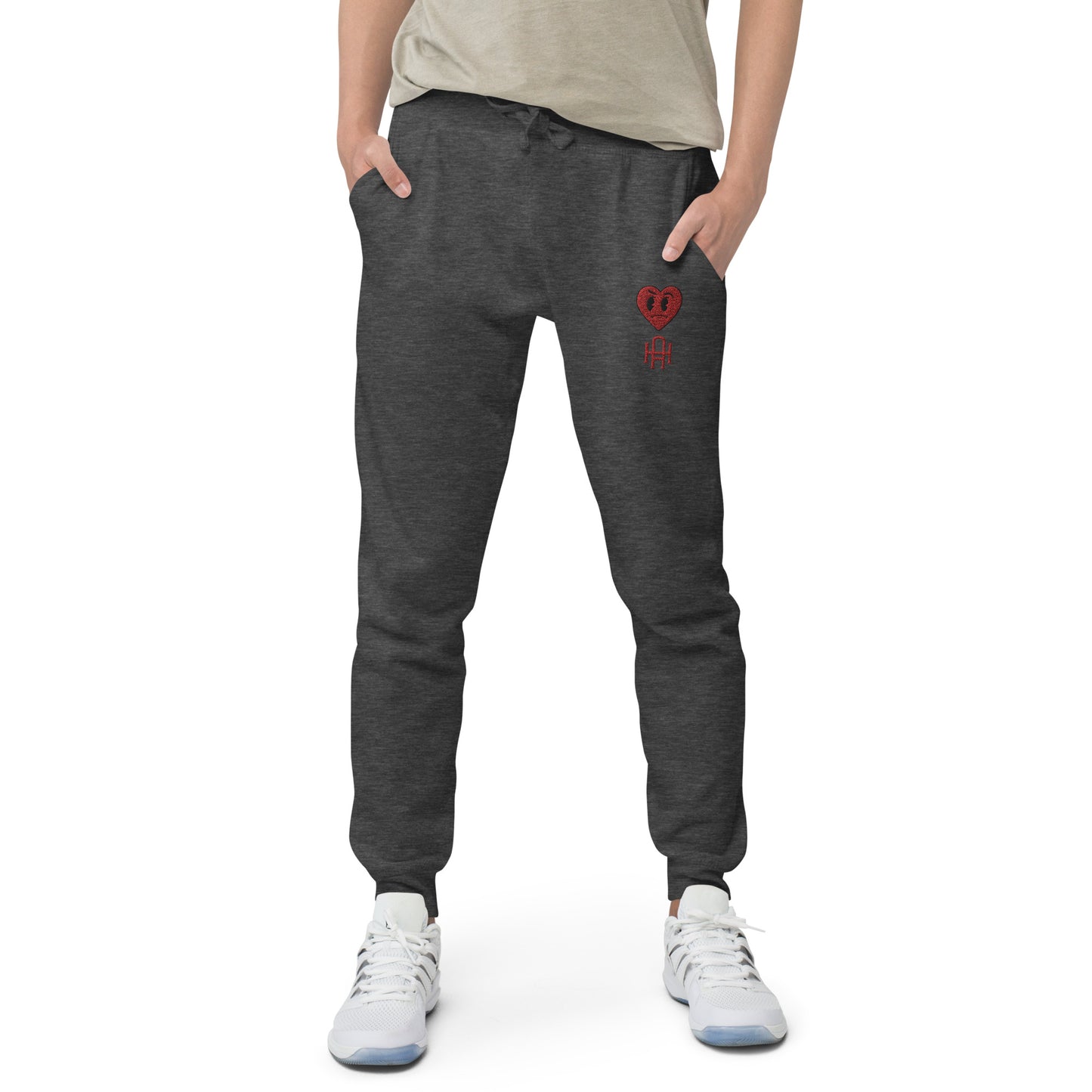 M.A.D Heart fleece sweatpants