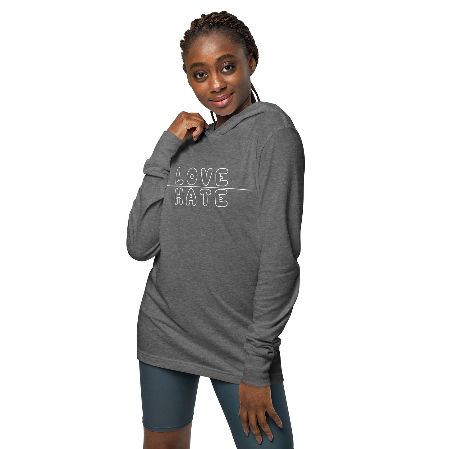 Thin Line Hooded Long-Sleeve Tee