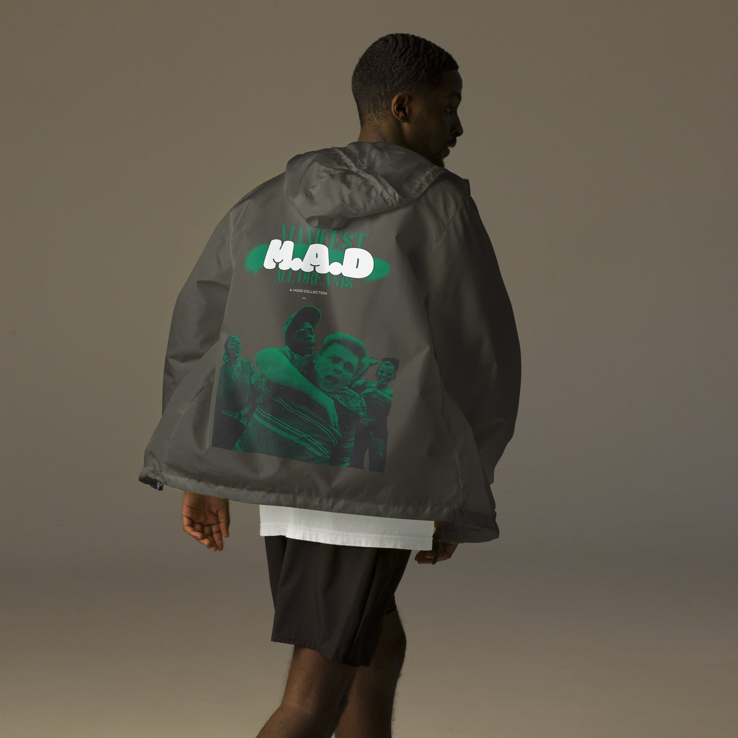 M.A.D zip up windbreaker