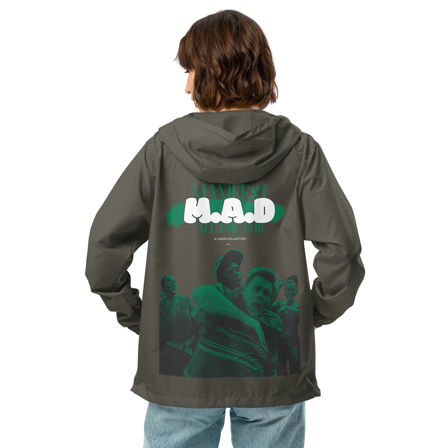 M.A.D zip up windbreaker