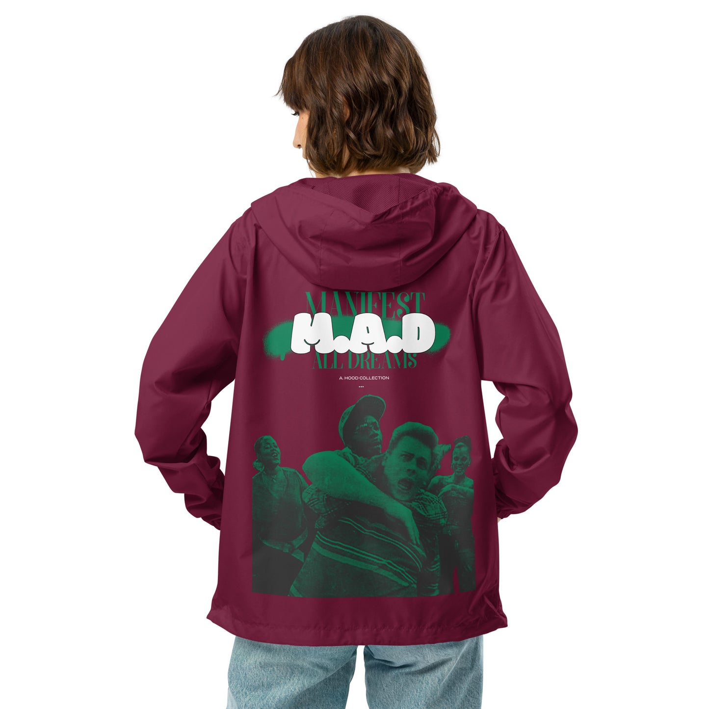 M.A.D zip up windbreaker