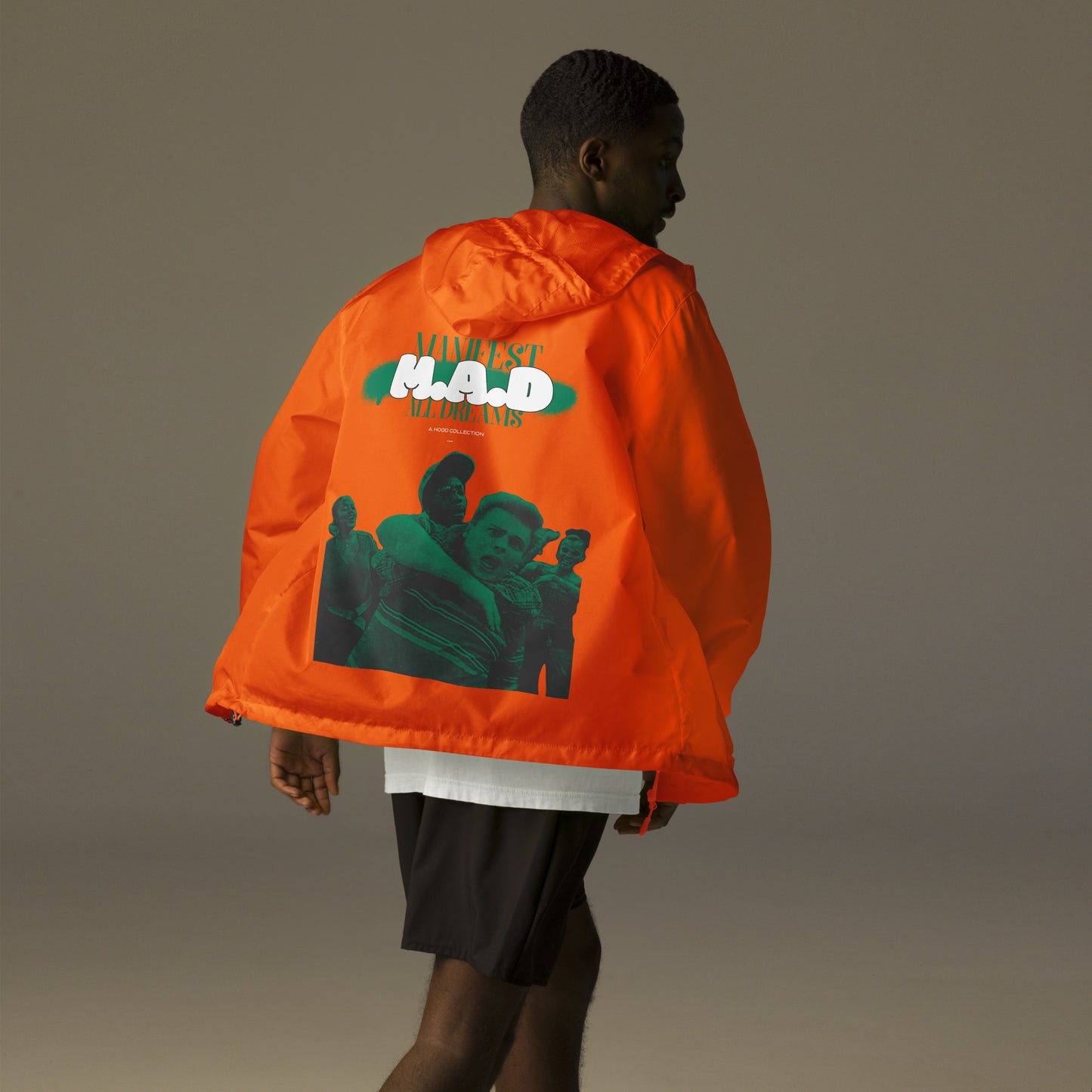 M.A.D zip up windbreaker