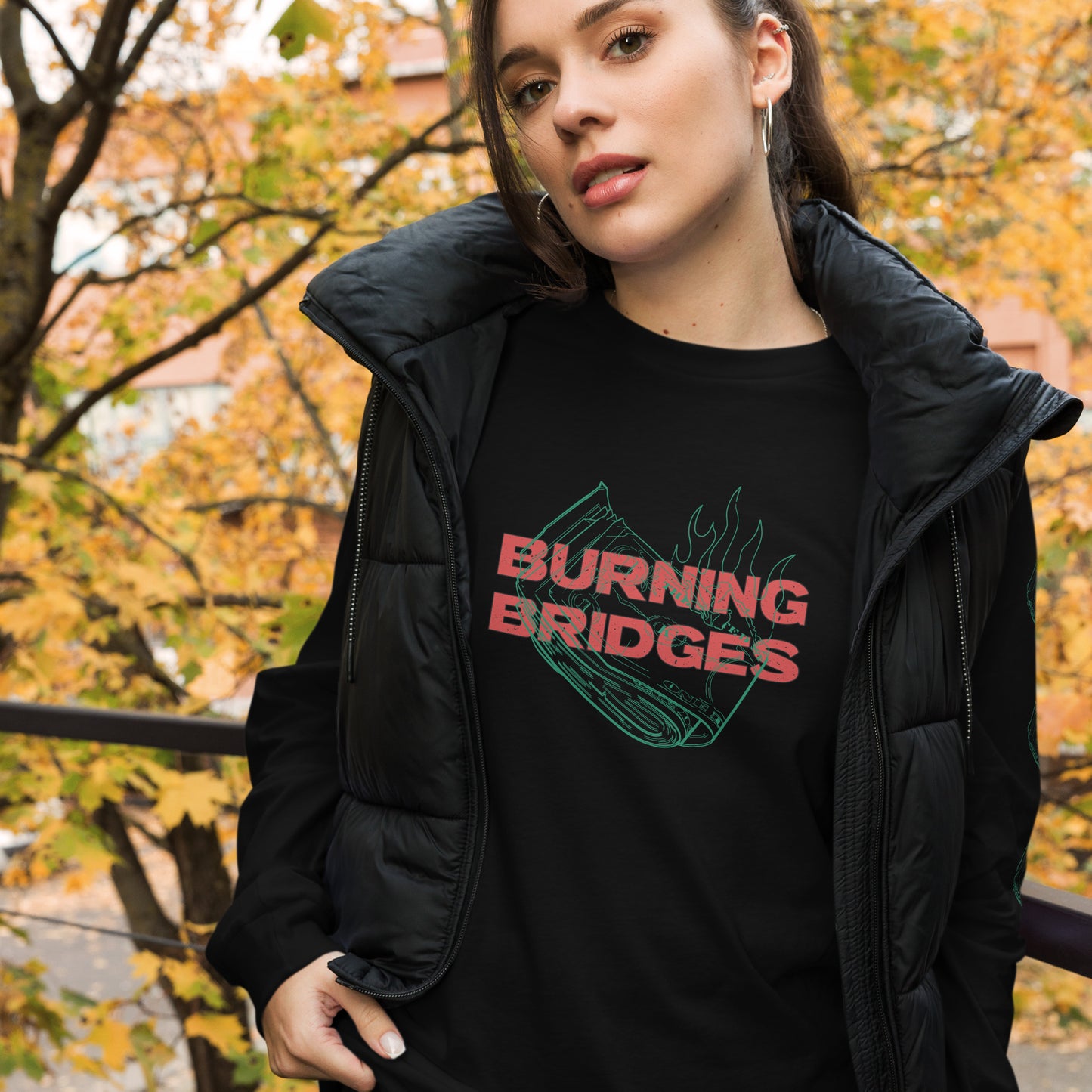 Burning Bridges Long Sleeve Tee