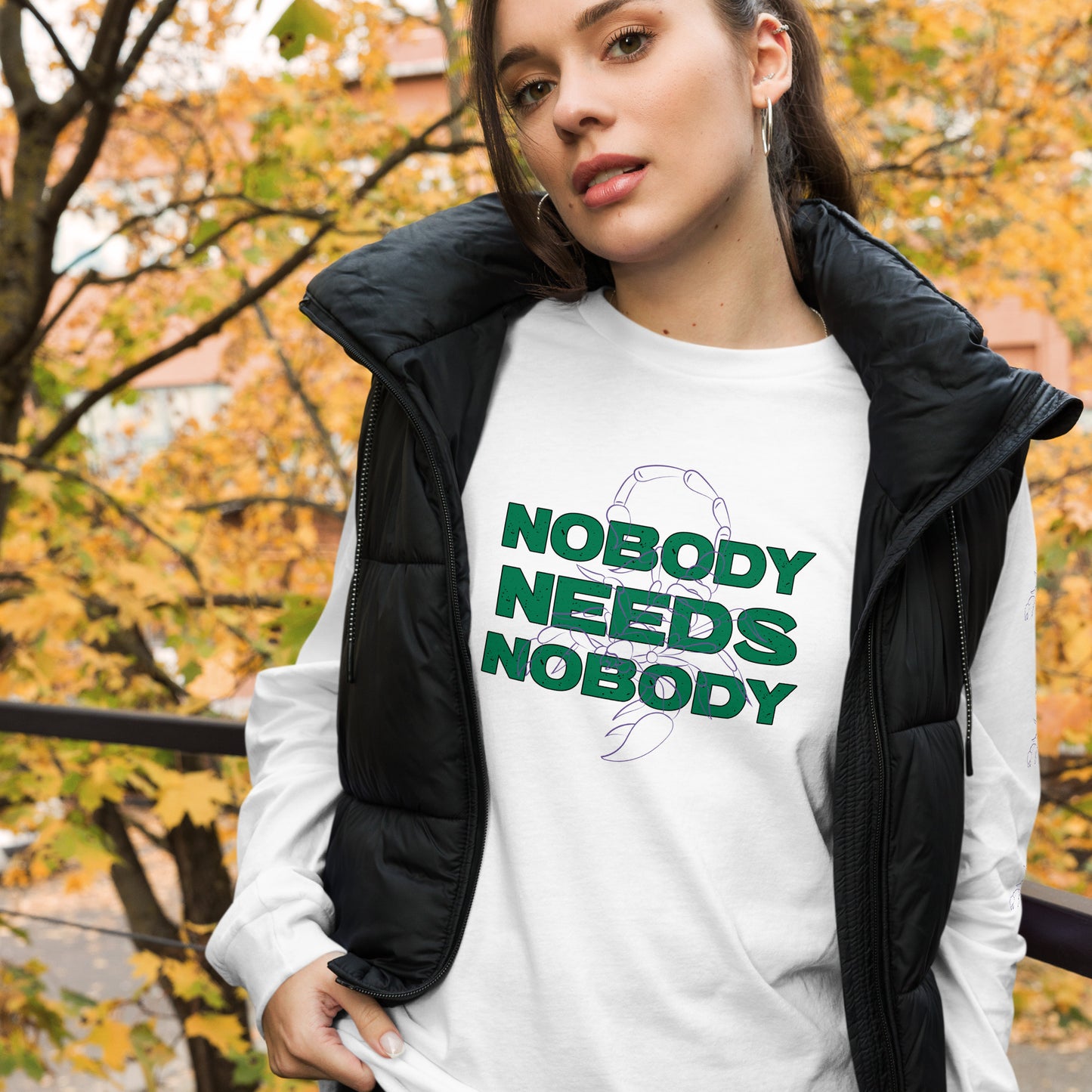 Nobody Needs Nobody Long Sleeve Tee