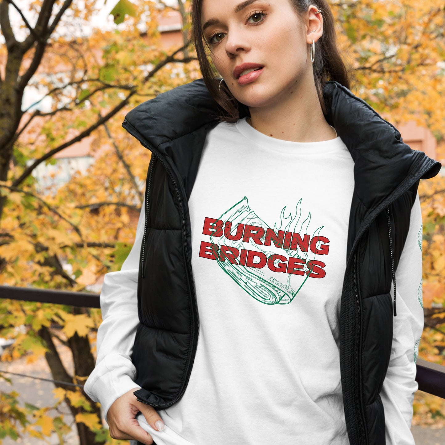 Burning Bridges Long Sleeve Tee