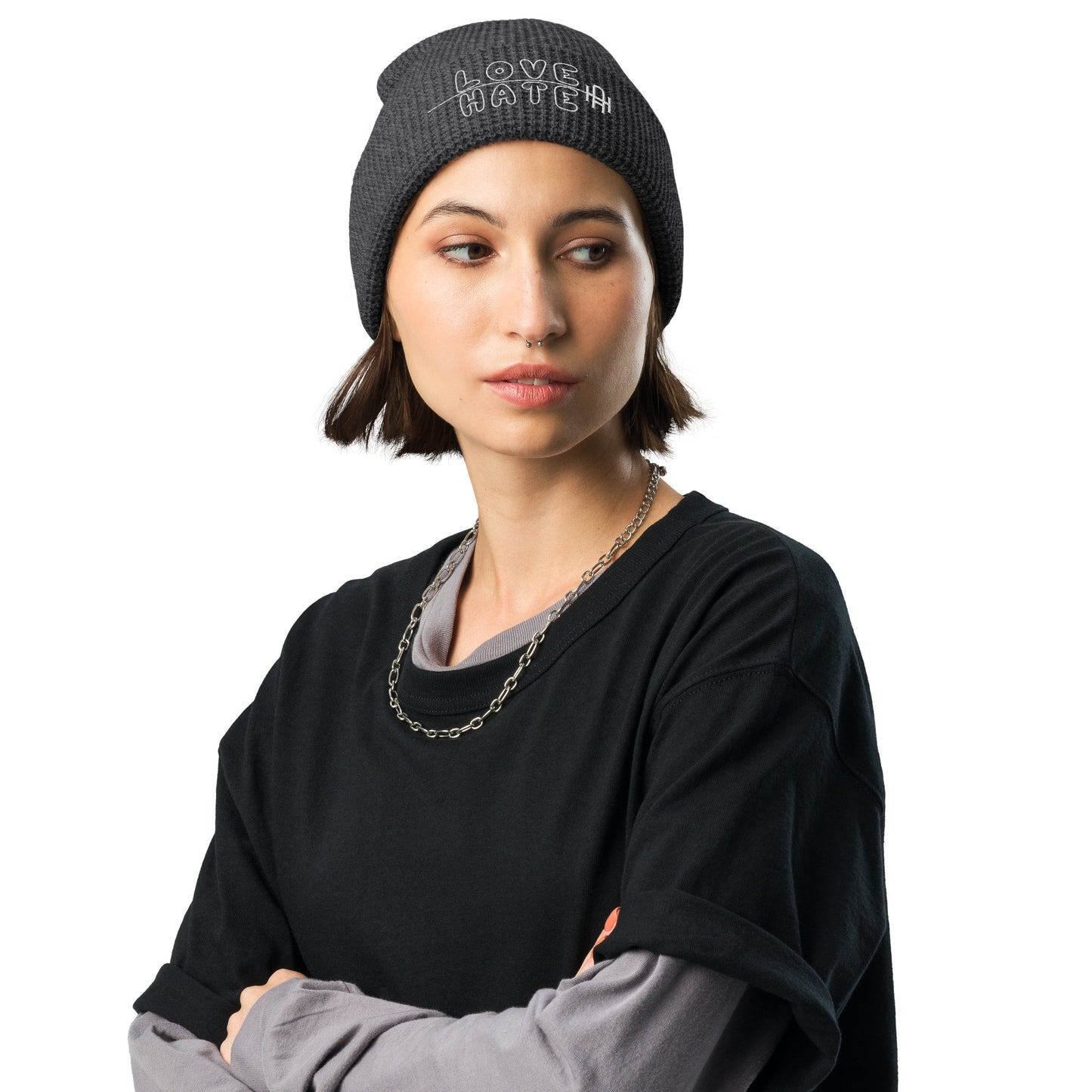 Thin Line Waffle beanie