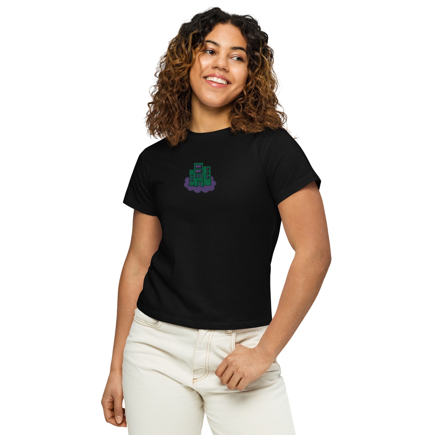 Building Dreams Women’s high-waisted t-shirt