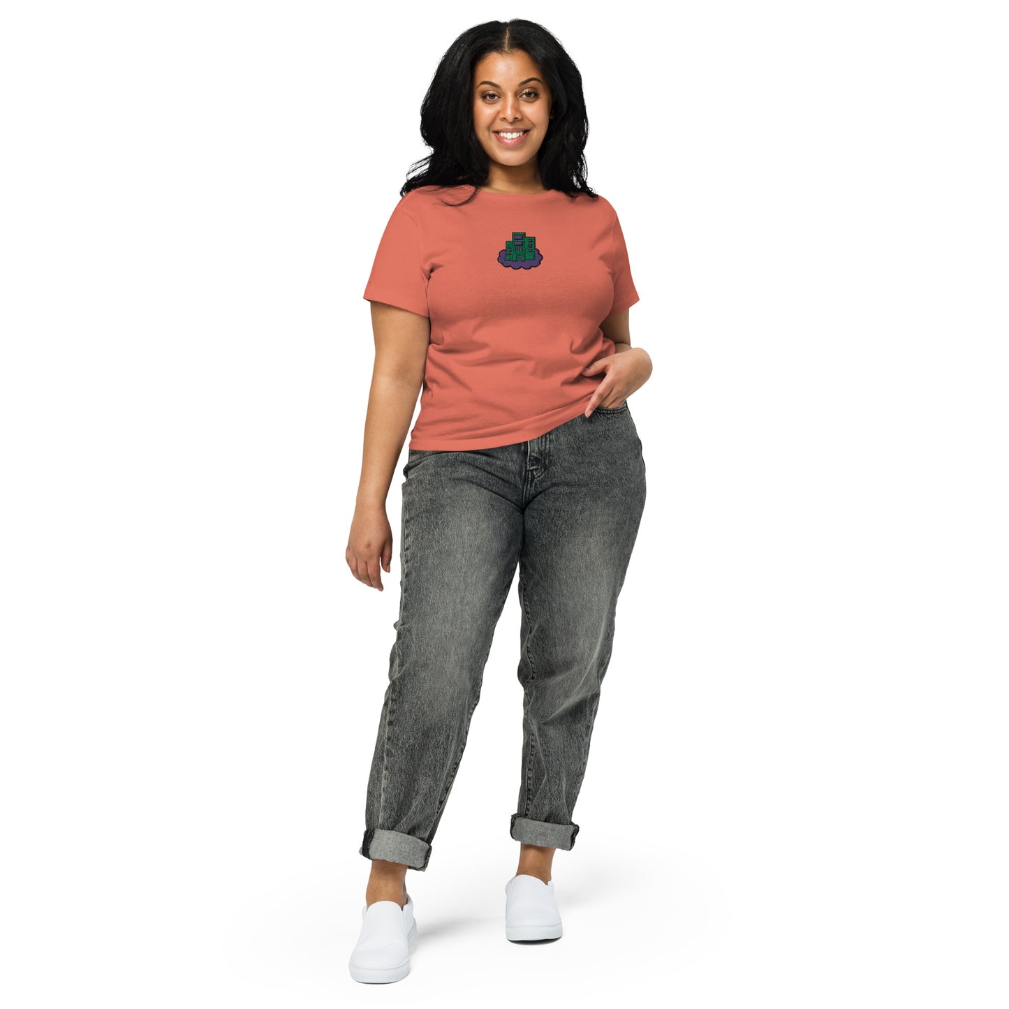 Building Dreams Women’s high-waisted t-shirt