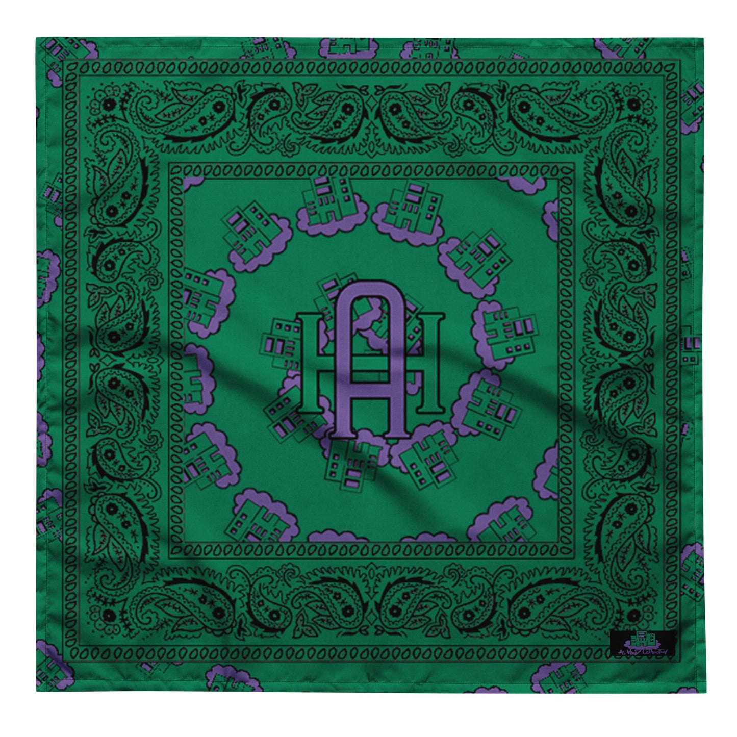 Building Dreams Paisley green bandana