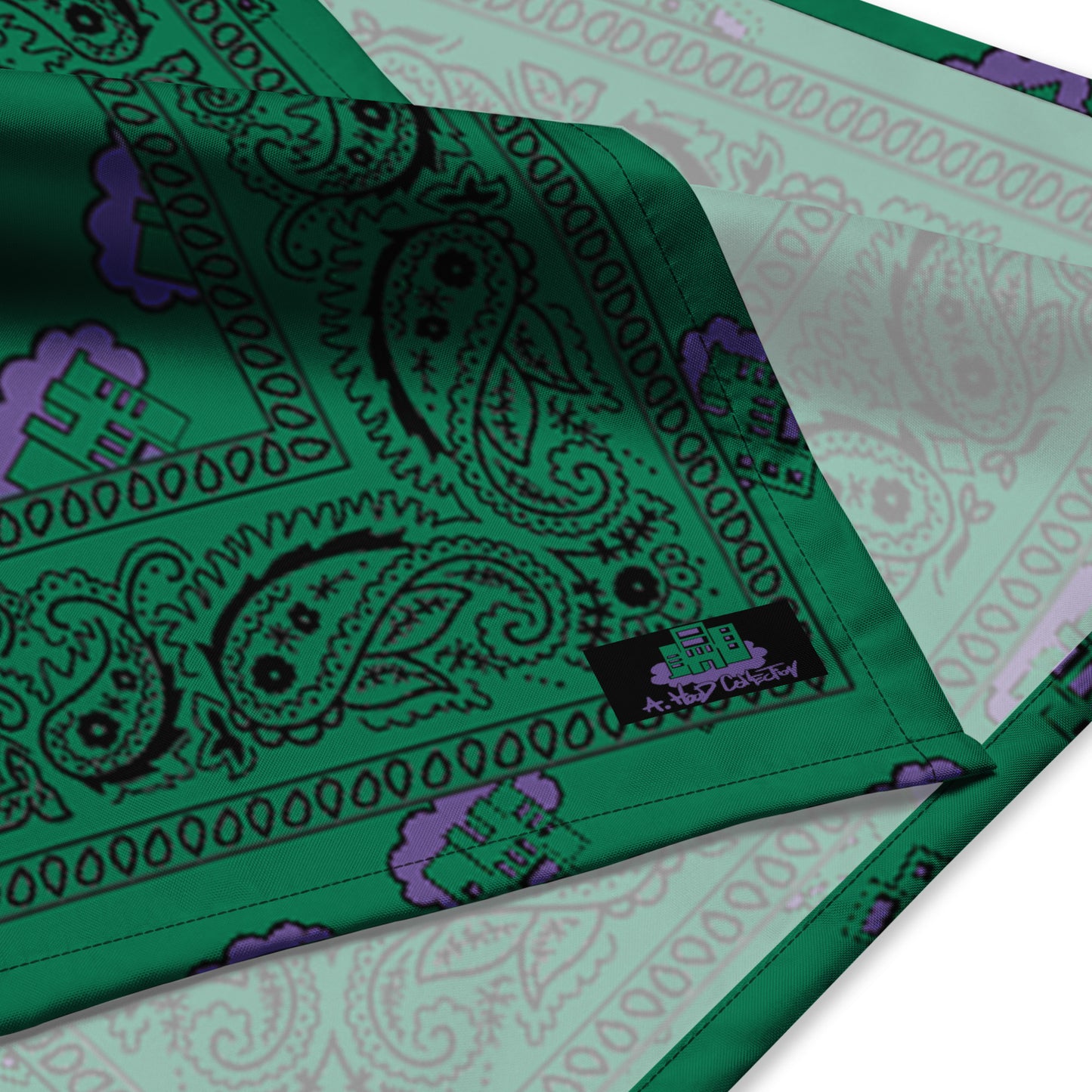 Building Dreams Paisley green bandana