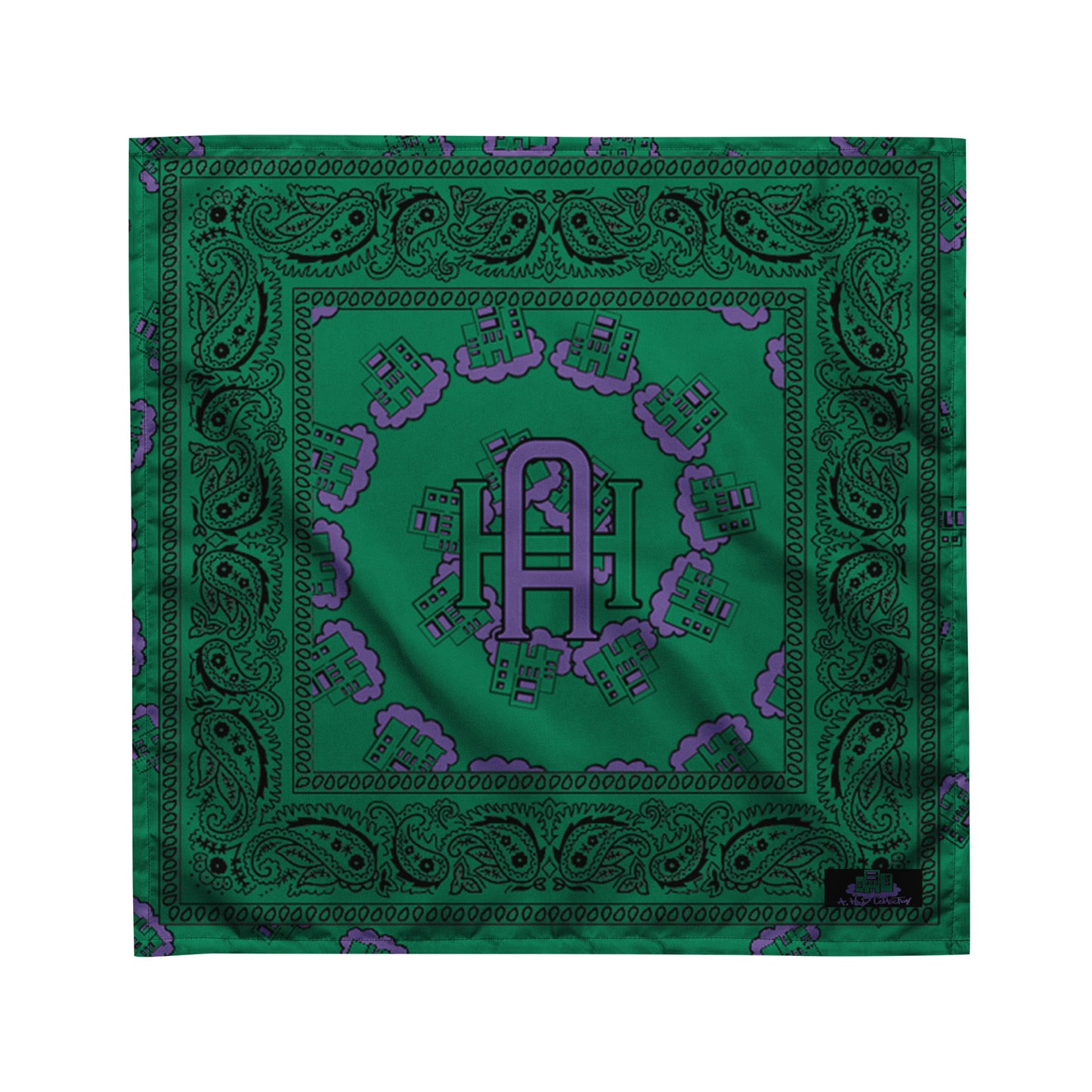 Building Dreams Paisley green bandana