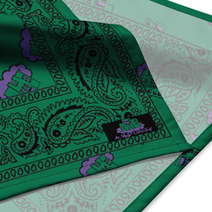 Building Dreams Paisley green bandana