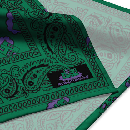 Building Dreams Paisley green bandana