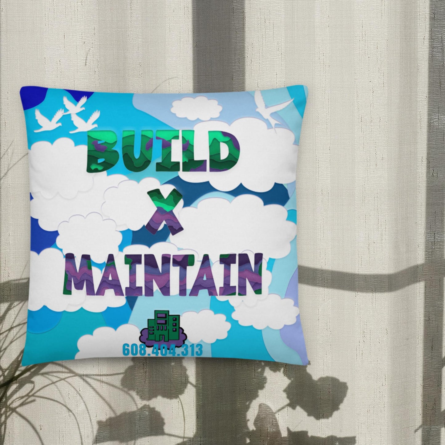 Build X Maintain Pillow