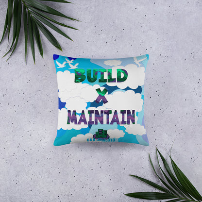 Build X Maintain Pillow