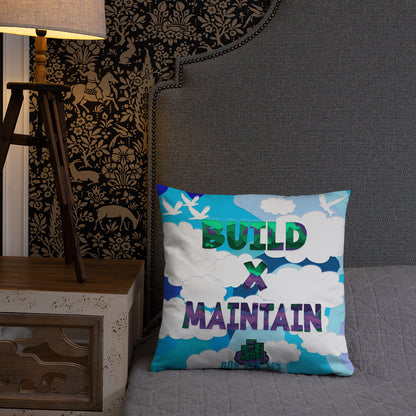 Build X Maintain Pillow