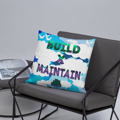 Build X Maintain Pillow