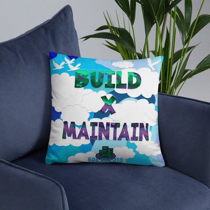 Build X Maintain Pillow