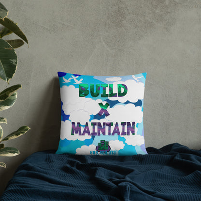 Build X Maintain Pillow