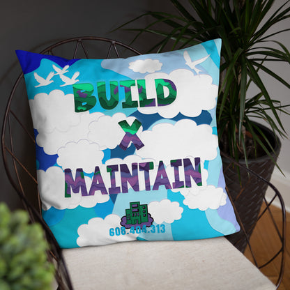 Build X Maintain Pillow